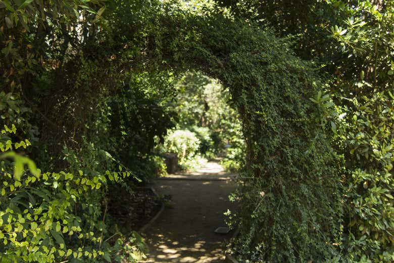Arco de los jardines de La Tamarita