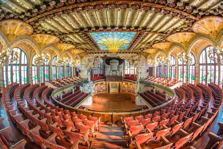 Patio de butacas del Palau de la Música Catalana