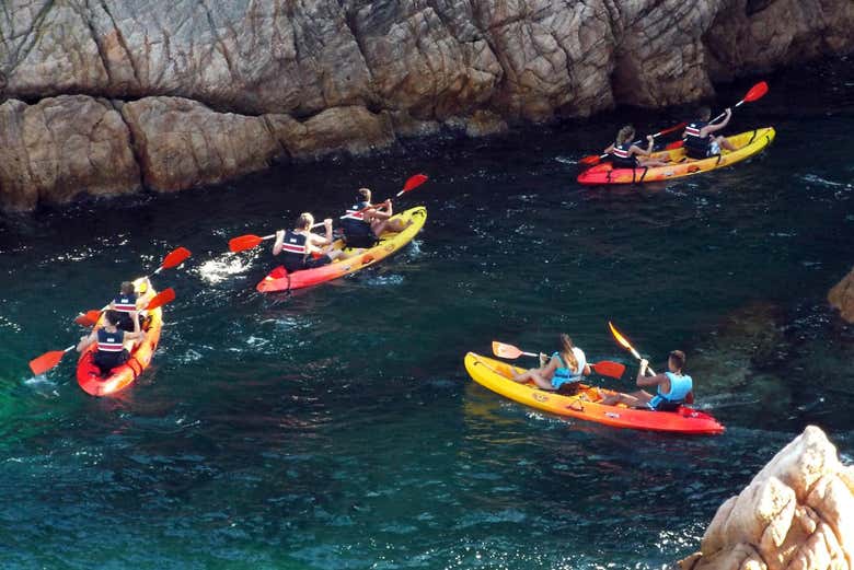 Ruta en kayak por la Costa Brava