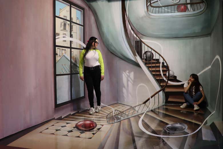 Vista de las escaleras