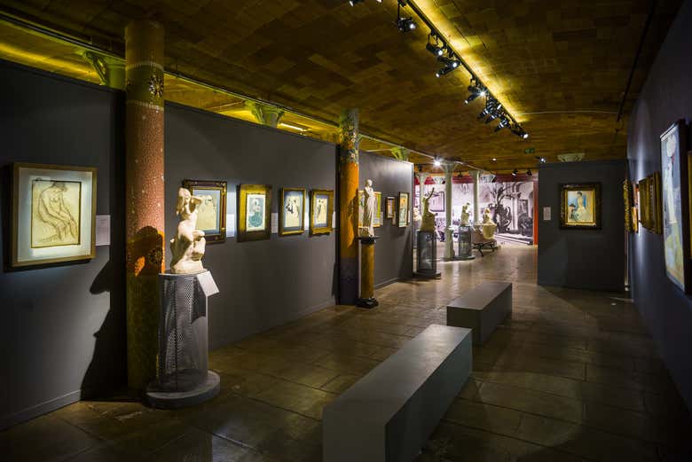 Una de las salas del Museo del Modernismo de Barcelona