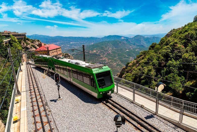 Tren cremallera de Montserrat