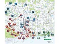Mapa del autobús turístico