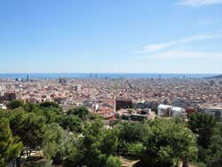 Parque Güell, vistas desde el Calvario