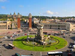 Teleférico de Barcelona, Montjuic