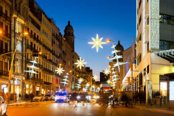 Tour navideño en tuk tuk privado por Barcelona